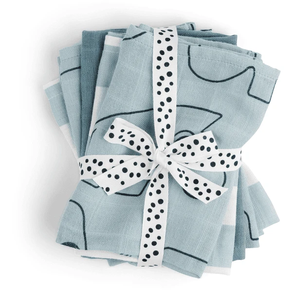 Done By Deerâą Waschlappen 5-pack Deer Friends Blau